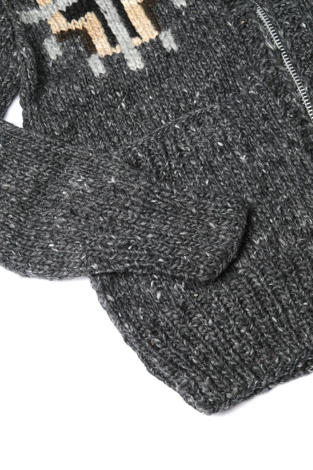 Chimayo Set-in Zipper Cardigan - Ox Grey — CHAMULA